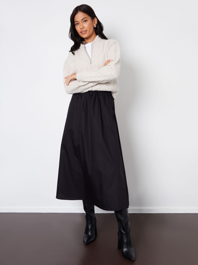 Comely84254 Black Maxi Skirt with Pockets - Image 3