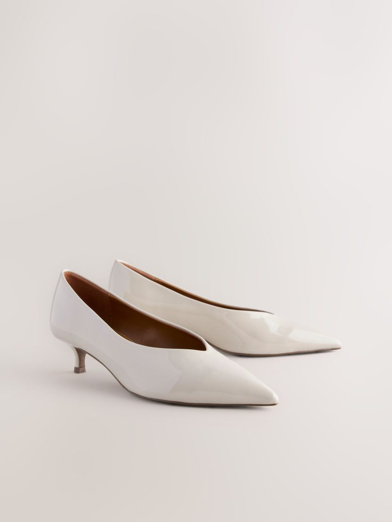 Comely84308 Standard/Wide Fit  Point Toe Low Kitten Heels - Image 6