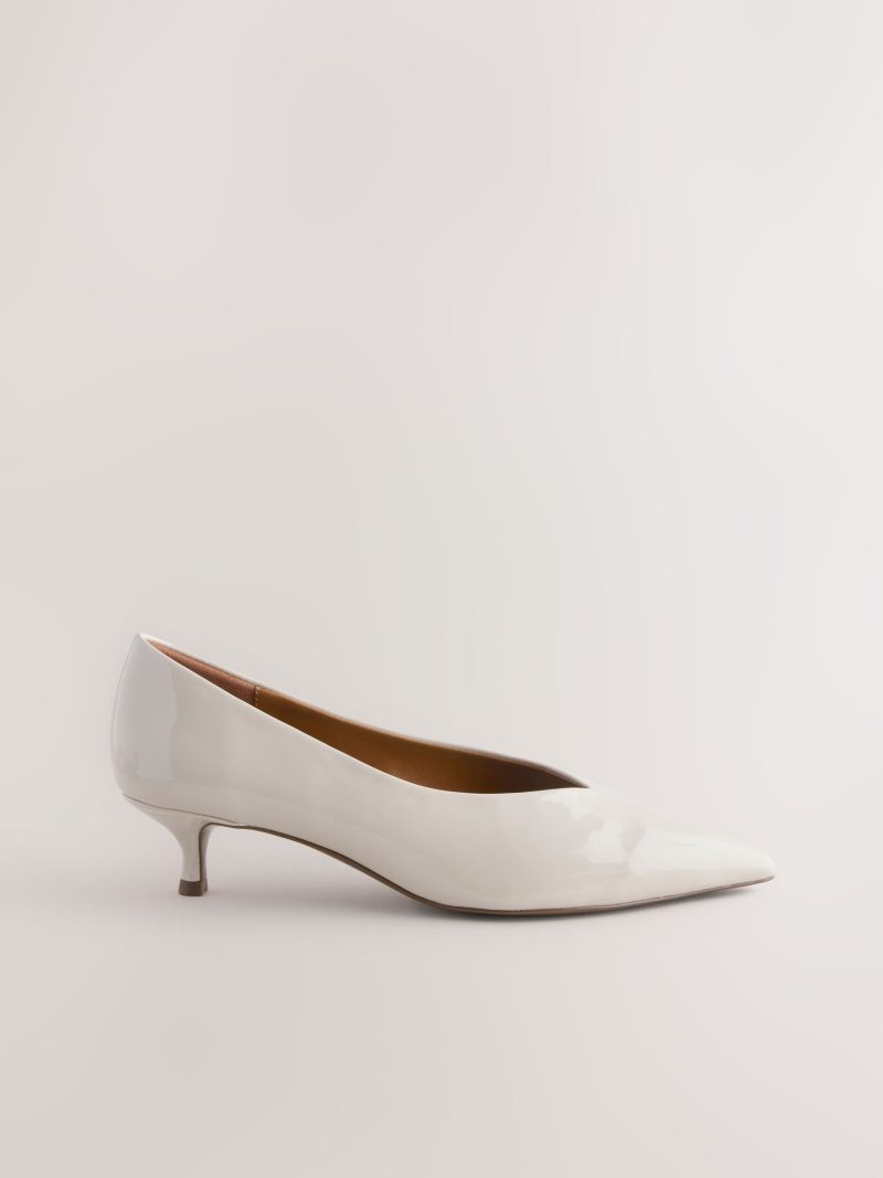 Comely84308 Standard/Wide Fit  Point Toe Low Kitten Heels - Image 7