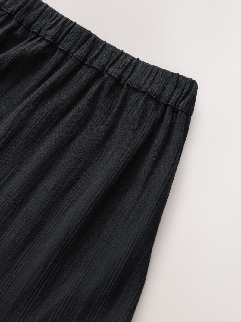 Comely84233 Black 100% Cotton Tiered Maxi Skirt - Image 9