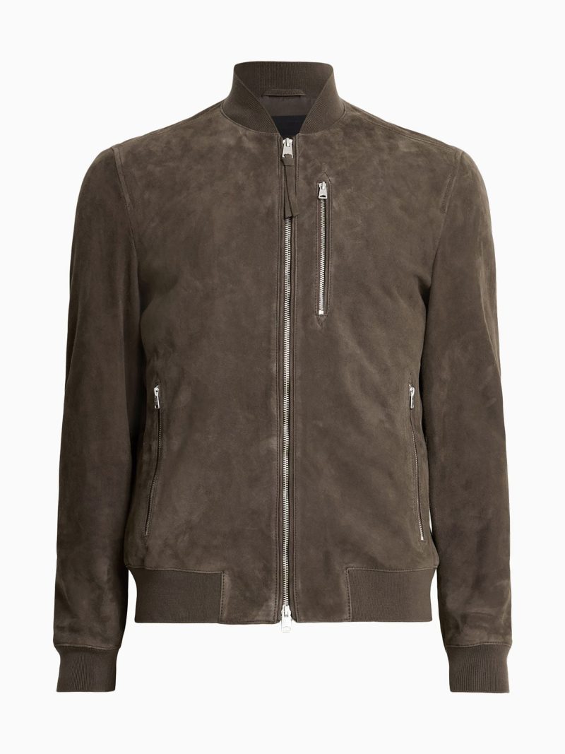 Comely84281 Brown Kemble Suede Bomber Jacket - Image 9