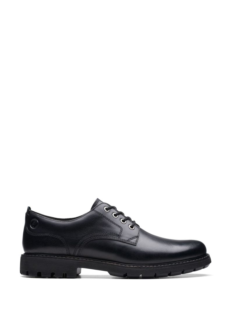 Comely84295 Black Leather Batcombe Tie Shoes