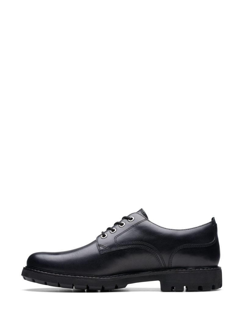 Comely84295 Black Leather Batcombe Tie Shoes - Image 2