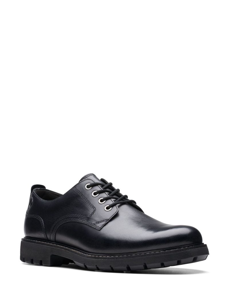 Comely84295 Black Leather Batcombe Tie Shoes - Image 3