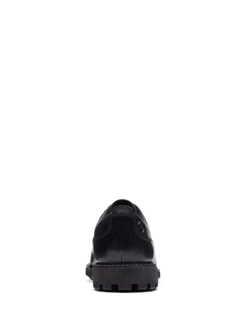 Comely84295 Black Leather Batcombe Tie Shoes - Image 5