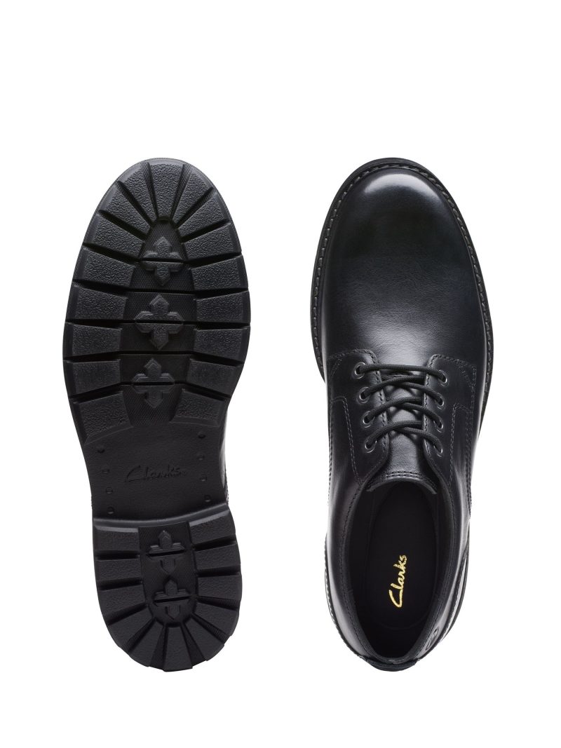Comely84295 Black Leather Batcombe Tie Shoes - Image 6
