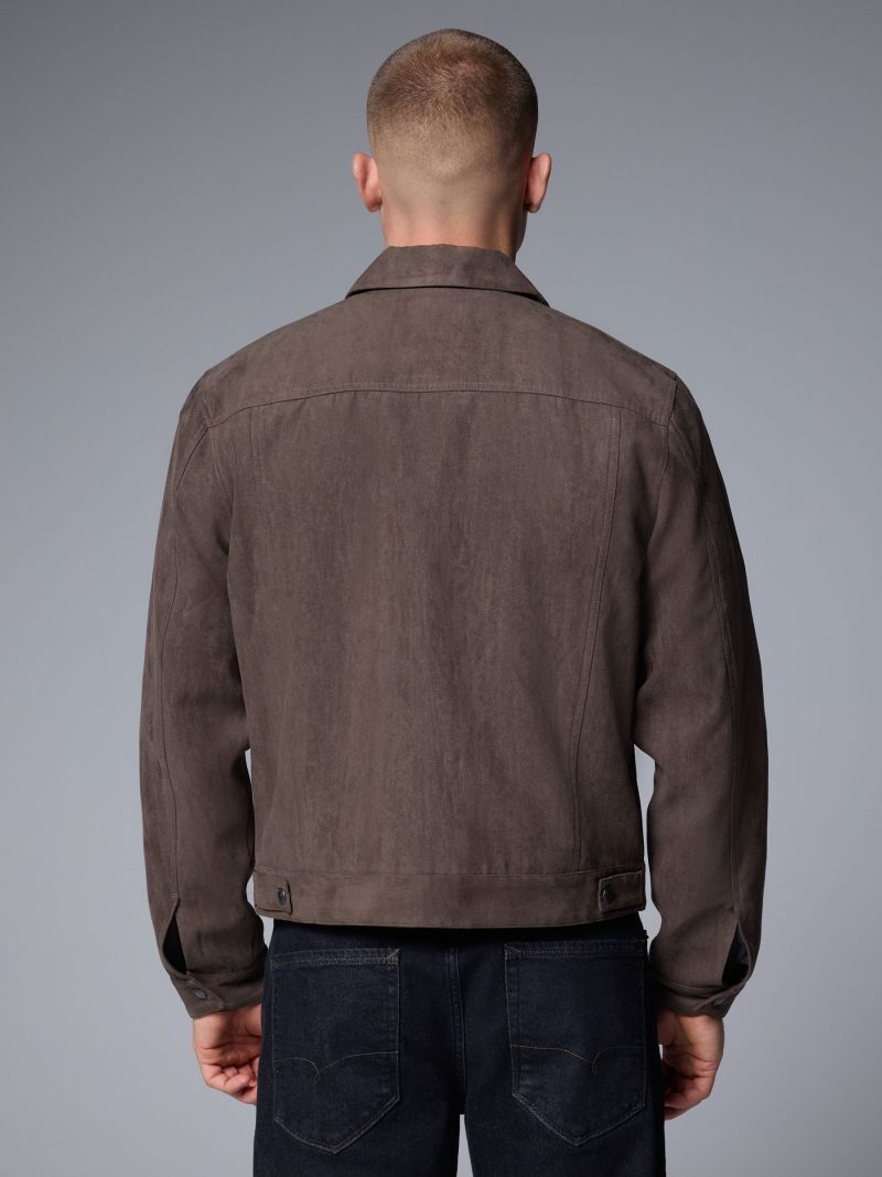 Comely84260 Dark  Faux Suede Western Jacket - Image 3