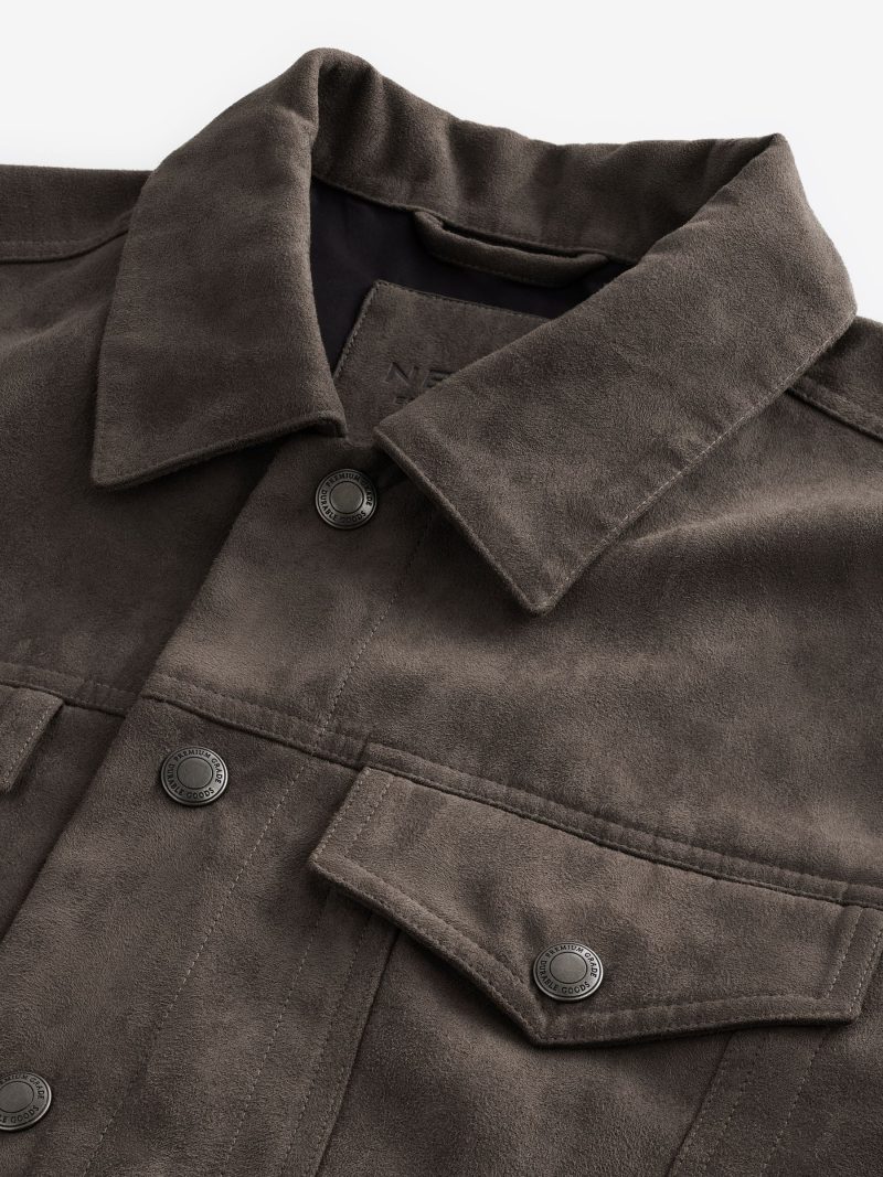 Comely84260 Dark  Faux Suede Western Jacket - Image 8