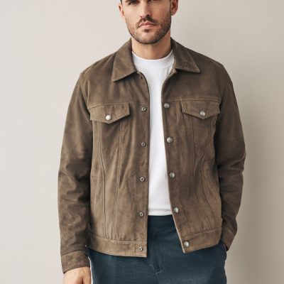 Comely84271 Brown Suede Western Jacket