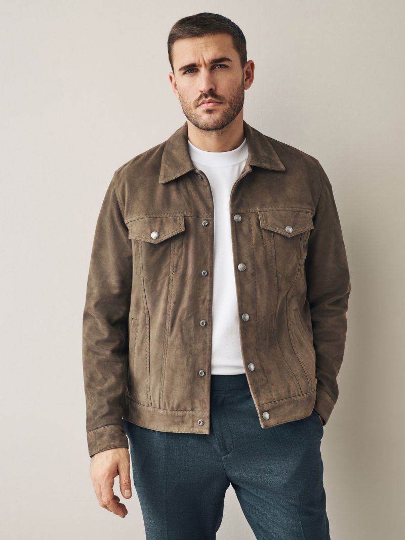 Comely84271 Brown Suede Western Jacket