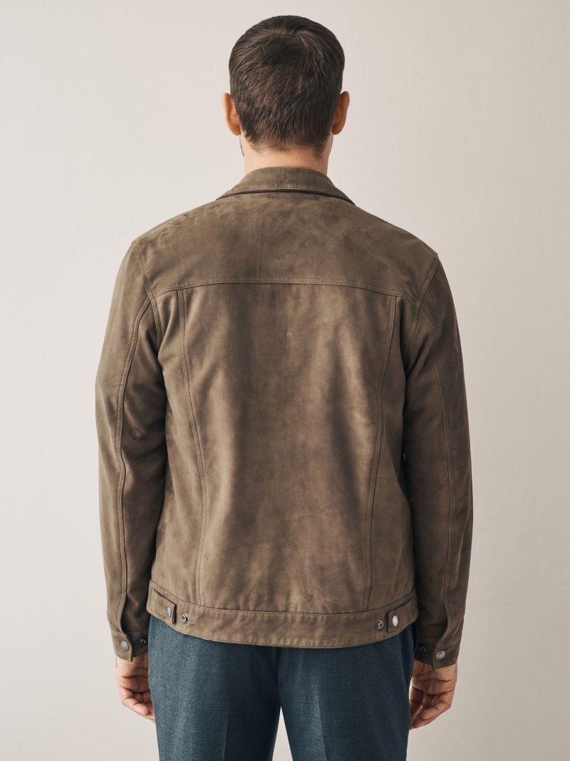 Comely84271 Brown Suede Western Jacket - Image 3