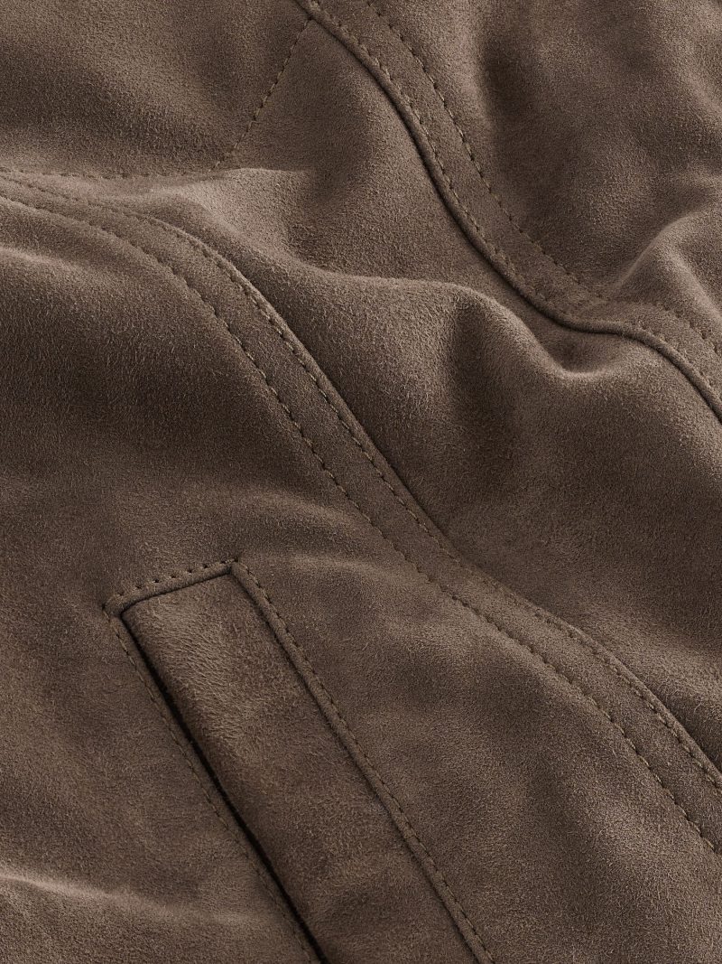 Comely84271 Brown Suede Western Jacket - Image 9