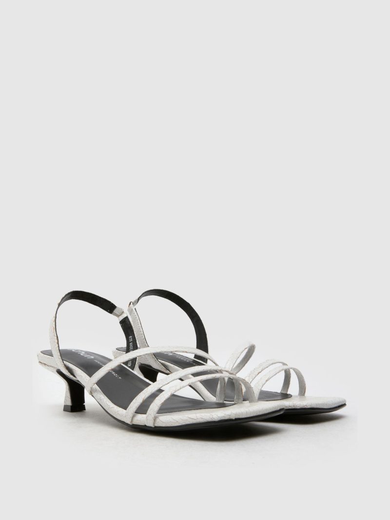 Comely84306 Green Steele Strappy Kitten Sandals - Image 2