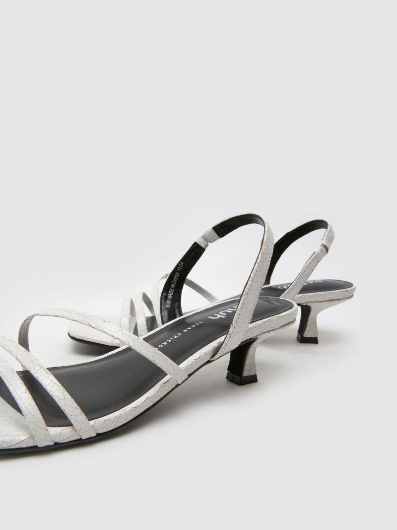 Comely84306 Green Steele Strappy Kitten Sandals - Image 3