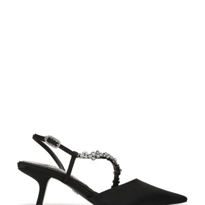 Comely84303 Regular Fit Bonnie Kitten Heel Slingback Shoes