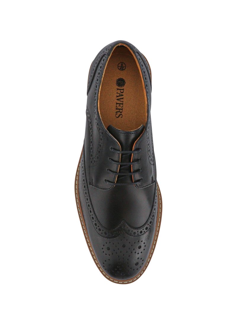Comely84292 Black Gents Lace Smart Shoes - Image 4