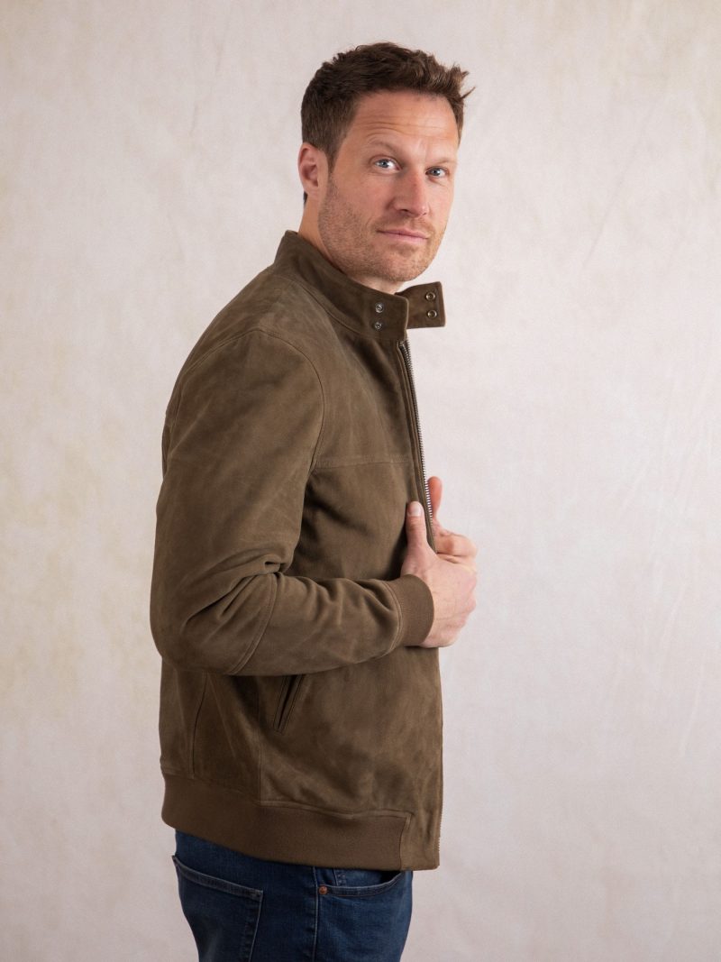 Comely84277 Leather Brown Hayton Jacket - Image 7
