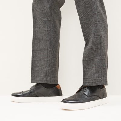 Comely84297 Black Brogues